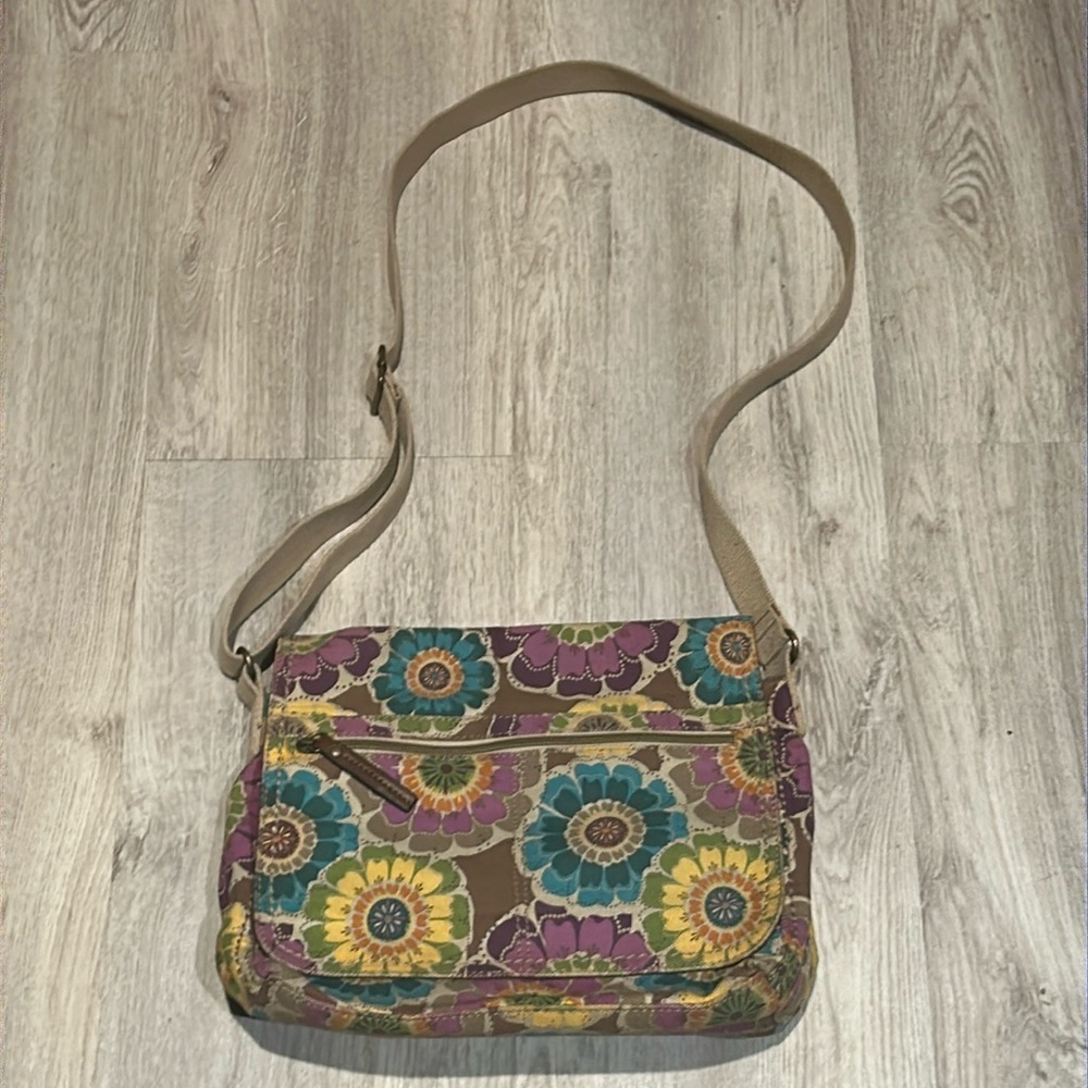 Vintage Relic Boho Messenger Canvas Bag